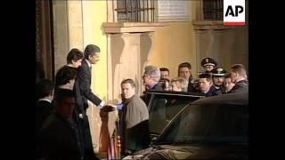 ITALY: FLORENCE: ARRIVAL OF US PRESIDENT CLINTON