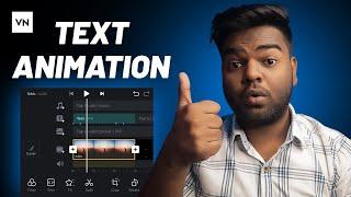 Text Animation Tutorial in VN App | How to Animate Text in VN Editor App | VN Video Editing App