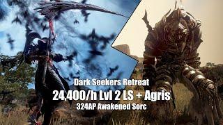 BDO Dark Seekers Retreat 24,400~/h lvl2 LS + Agris - 324AP Awakened Sorceress