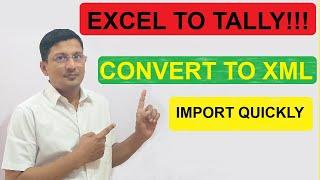 Free Excel to Tally upload tool | convert excel to XML file | Excel 2 Tally upload