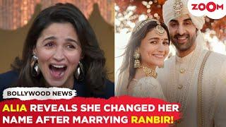 Alia Bhatt REVEALS she changed her name after marrying Ranbir Kapoor; Netizens' SHOCKING reaction!