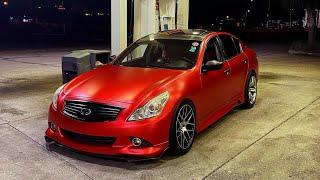 I WRAPPED MY G37 IN VVIVID RED SATIN CHROME