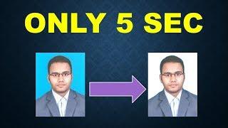 How to change background color of passport size photo