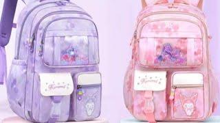 Tas Ransel Anak Sekolah Kuromi Tas Anak Perempuan SD Motif Bunga Sakura Model Kulkas Double Layer