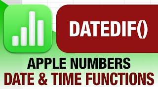 DATEDIF() function in Apple Numbers