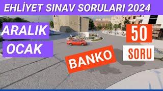 Ehliyet Sınav Soruları 2024 | Aralık, Ocak Çıkmış Ehliyet Sorularını Çöz