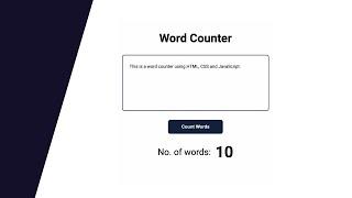 How To Create A Word Counter Using HTML, CSS, & JavaScript