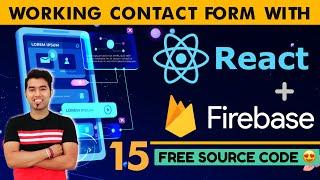 Adding Firebase & Real Time Database Complete React with Firebase Contact Form Tutorial | Hindi #15