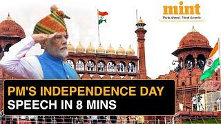 Independence Day 2024: Highlights Of PM Modi's Speech | UCC, Kolkata Horror, Viksit Bharat & More