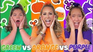 GREEN  VS ORANGE  VS PURPLE  LEARNING EXPRESS SHIPPING CHALLENGE!