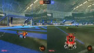 Air dribble to ground pinch online match edition! |Rocket league