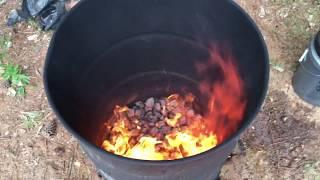 The fastest and easiest way to burn large tree stumps (and small). *updated*