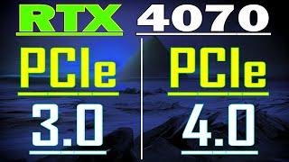 PCIe 3.0 vs PCIe 4.0 || RTX 4070 @12GB // PC GAMES BENCHMARK TEST ||