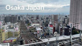 Japan Osaka morning walk, a really nice and clean city.