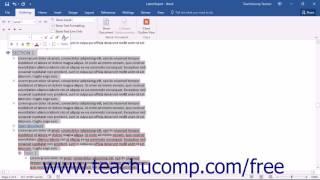 Word 2016 Tutorial Collapsing and Expanding Outline Text Microsoft Training