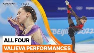 Take a look back at all four of Valieva's performances | Winter Olympics 2022