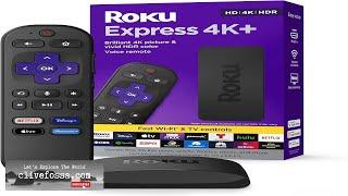 Roku Express 4K+ Roku Streaming Device 4K/HDR Roku Voice Remote Free Review