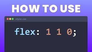 The most popular Flexbox property explained in 4 Minutes | CSS flex shorthand