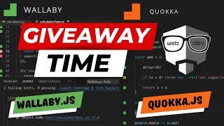 GIVEAWAY! - Wallaby.js & Quokka.js PRO x4