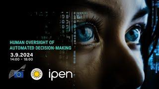 IPEN event on Human oversight of automated decision-making: Keynote speech