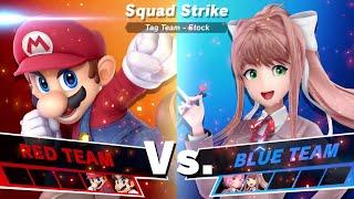 Team Mario vs Team DDLC Squad Strike