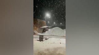 Significant snowfall in Saint Catherine, Egypt