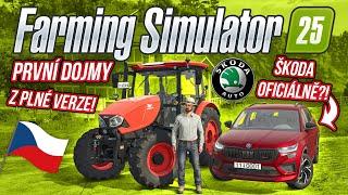 PRVNÍ DOJMY Z PLNÉ VERZE FARMING SIMULATOR 25! ŠKODOVKA OFICIÁLNĚ VE FS?! | Farming Simulator 25 #01