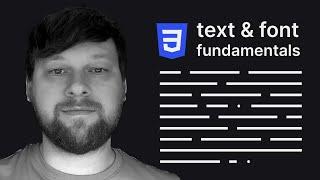 CSS Text & Font Fundamentals