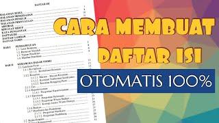 Cara Membuat Daftar Isi Otomatis Menggunakan Table Of Contents