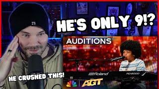 Metal Vocalist Reacts -  9-Year-Old Journeyy Sings Original Song, "Paradise" | Auditions | AGT 2024