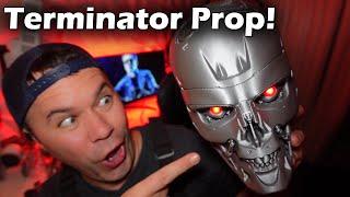 3D Printed Terminator 2 Model 101 Head Prop (Headphone Holder Too!)