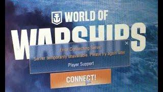 How to fix Error connecting server - Server temporarily unavailable world of warships