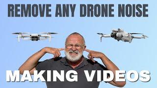 How to cut out background noise on any drone in your videos #shaunthedrone