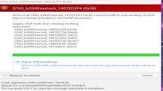 how to fix error GTA5_b2699.exe!sub_1407ED3F4 (0x36) for fivem english version