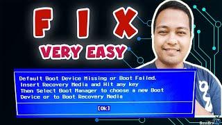 FIX DEFAULT BOOT DEVICE MISSING OR BOOT FAILED LENOVO | bossbrytv