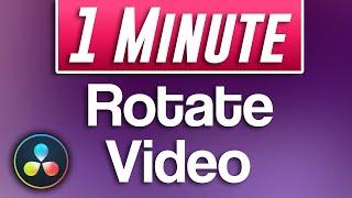 How to Rotate a Video in Davinci Resolve (Portrait to Landscape)