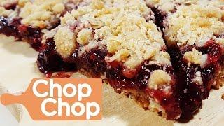 Raspberry Crumble Bars | Chop Chop