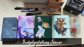 Budgetgestaltung Januar / #Umschlagmethode #sparspiele #budgeting