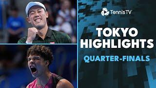 Night Session Drama! Nishikori vs Rune; Fils vs Shelton | Tokyo 2024 Quarter-Final Highlights