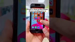 Old man got Virus on His iPhone From Watching P*rn  #shorts #iphone14 #apple #funny #iphone #ios