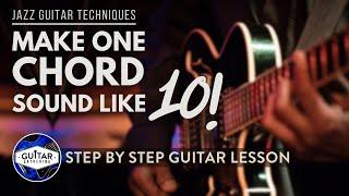  Mastering Jazz Guitar: Transforming 1 Chord Shape into 10 Sounds!