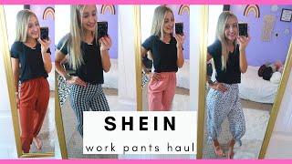 SHEIN Work Pants Haul!!! Affordable and Stylish Workwear