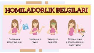 HOMILADORLIK BELGILARI | Признаки беременности