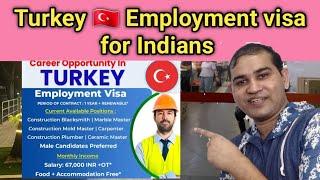 Turkey  Work Permit | Urgent Hiring in Turkey  Employment Visa for indians apply now