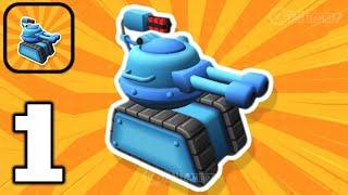 Tank Hero 3D - Gameplay Walkthrough Part 1 Tutorial Destroy the blocks (Android,iOS)