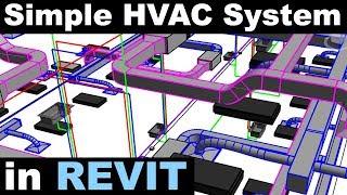 Simple Mechanical System in Revit Tutorial