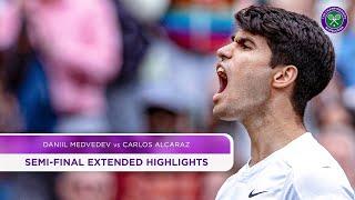 Daniil Medvedev vs Carlos Alcaraz | Extended Highlights | Wimbledon 2024