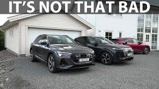 Audi e-tron 55 range test