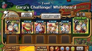 GARP'S CHALLENGE WHITEBEARD vs STR - LUFFY & STRAWHATS team OPTC