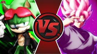 SCOURGE THE HEDGEHOG vs GOKU BLACK! (Archie Sonic vs Dragon Ball Super) | CARTOON FIGHT CLUB